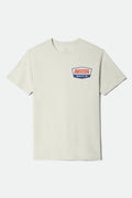 Regal Star Short Sleeve Standard T-Shirt - Cream/Navy/Red