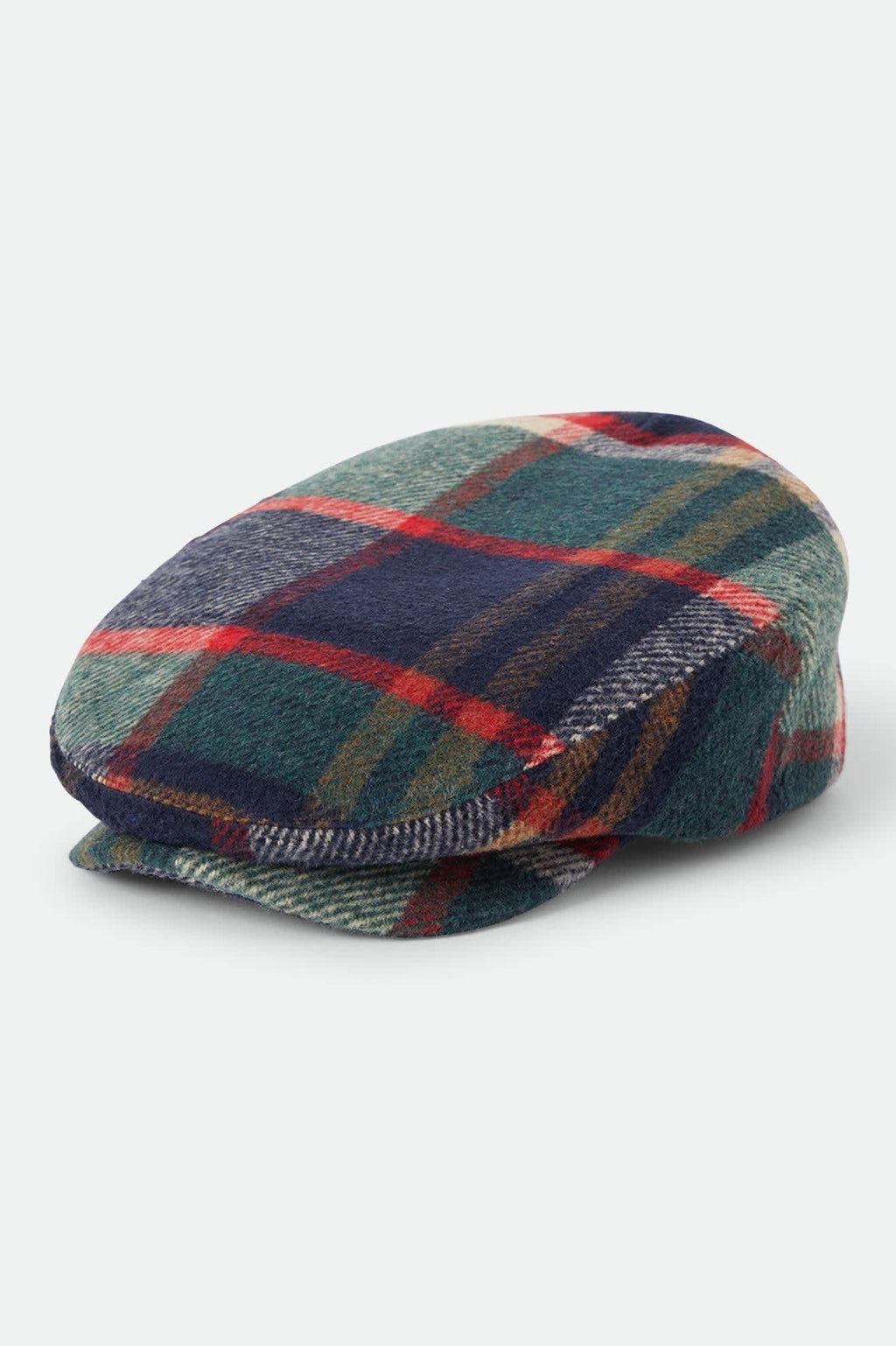 Hooligan Flat Cap - Navy/Green/Red/Cream