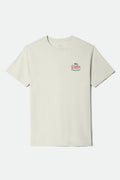Brxtn Flag Short Sleeve Standard T-Shirt - Cream/Navy/Red