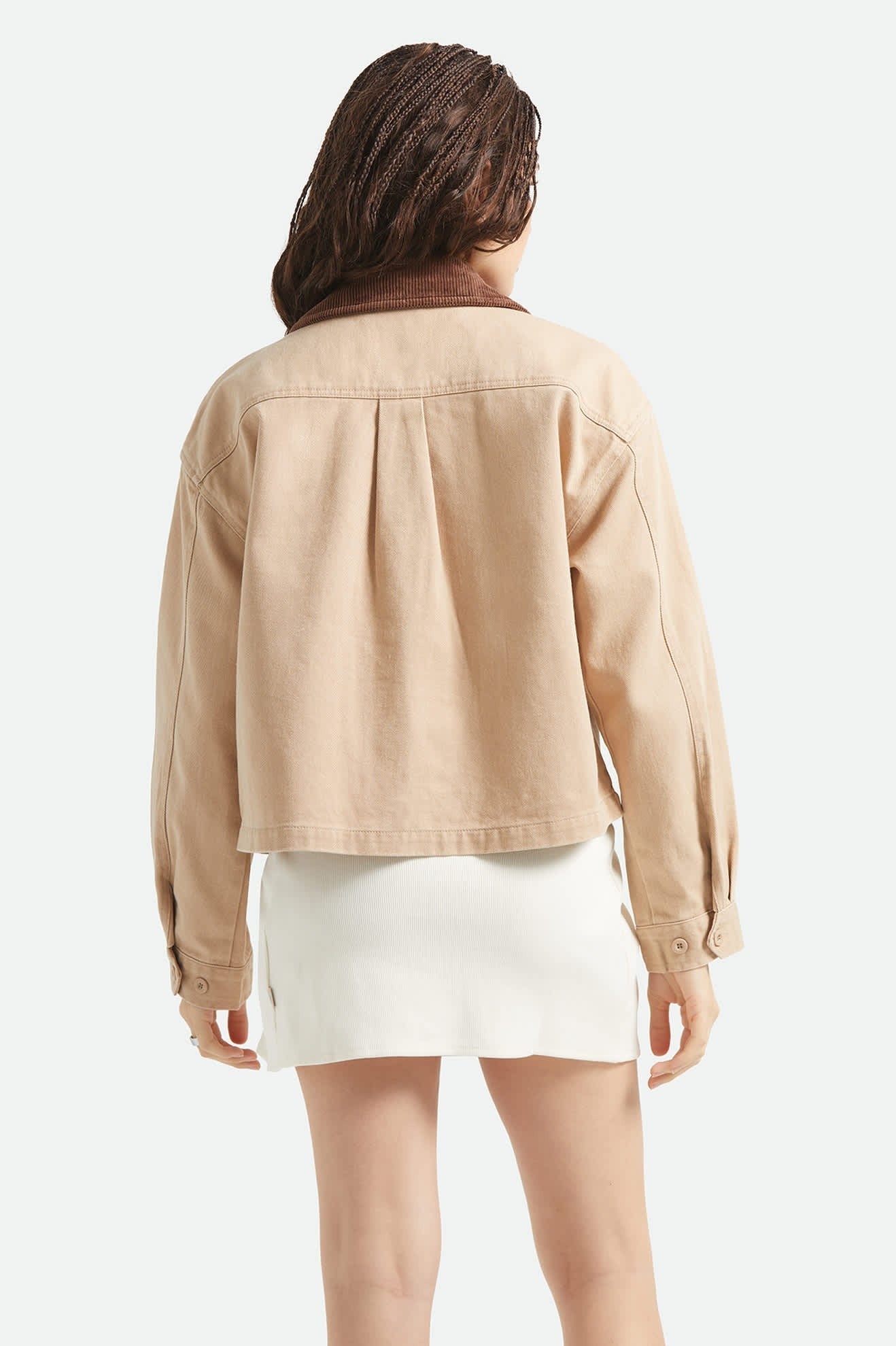 Utopia Patchwork Overshirt - Washed Timeless Taupe