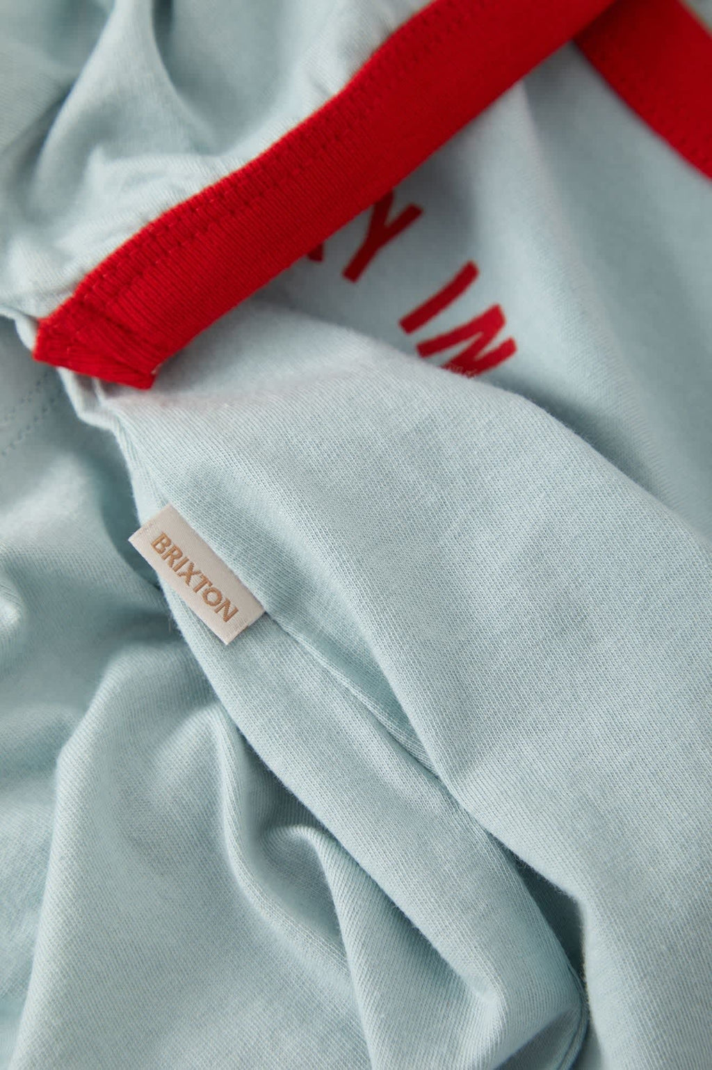 Lucky In Love Baby T-Shirt - Sea Grass/Adrenaline Red