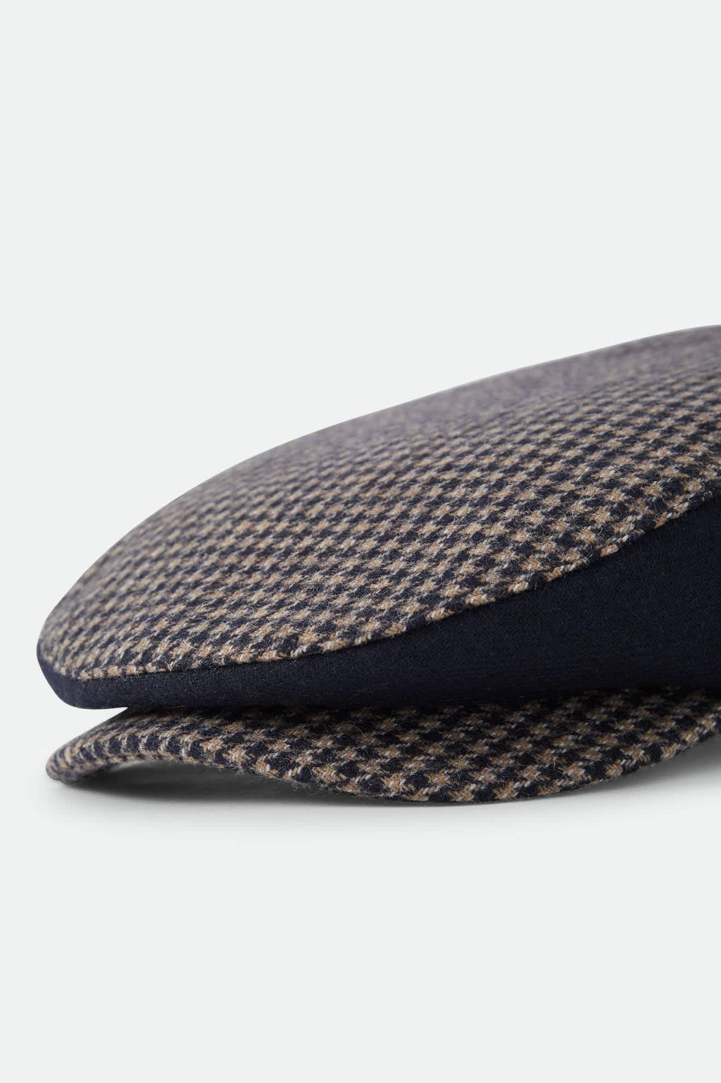 Hooligan Flat Cap - Navy/Sand Houndstooth