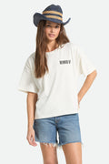 Revved Up Boxy Crew T-Shirt - Off White