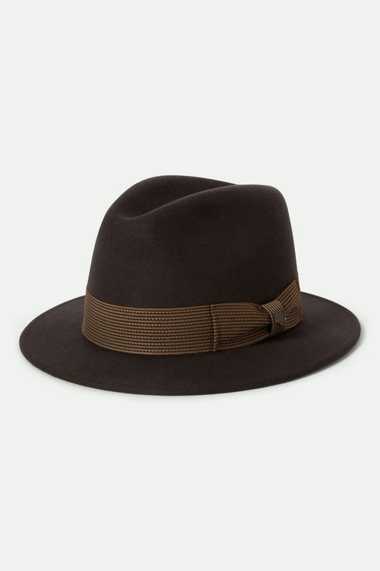 Roma Fedora - Chocolate/Bronze
