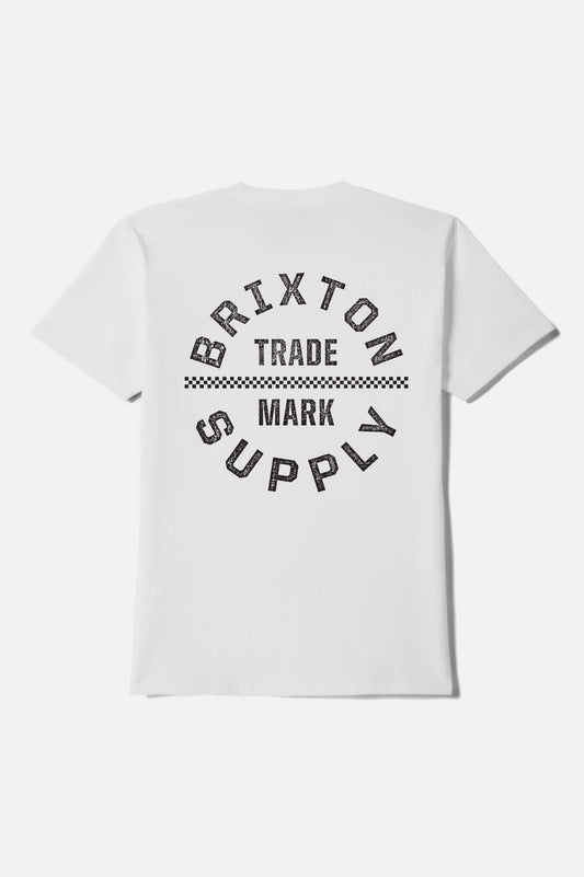 Oath V Short Sleeve T-Shirt - White/Black/Checkered