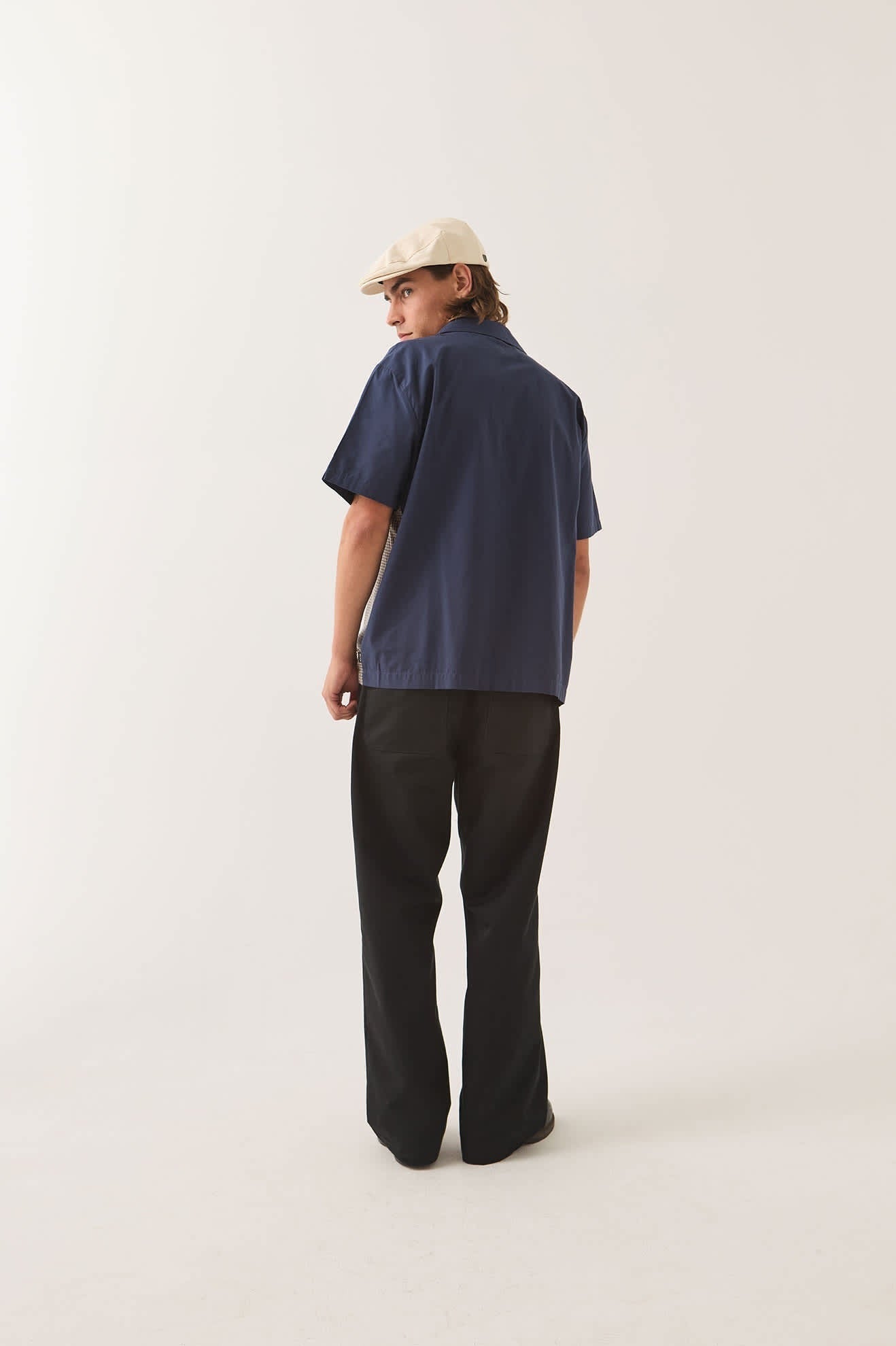 Cru Shirt - Classic Navy Color Blocked