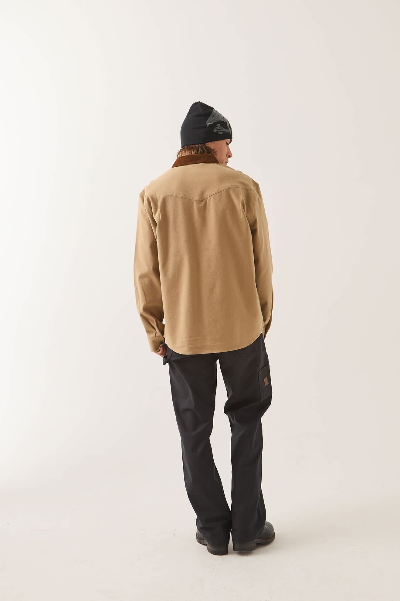 Bowery Builders Ranch Performance Flannel - Khaki/Brown