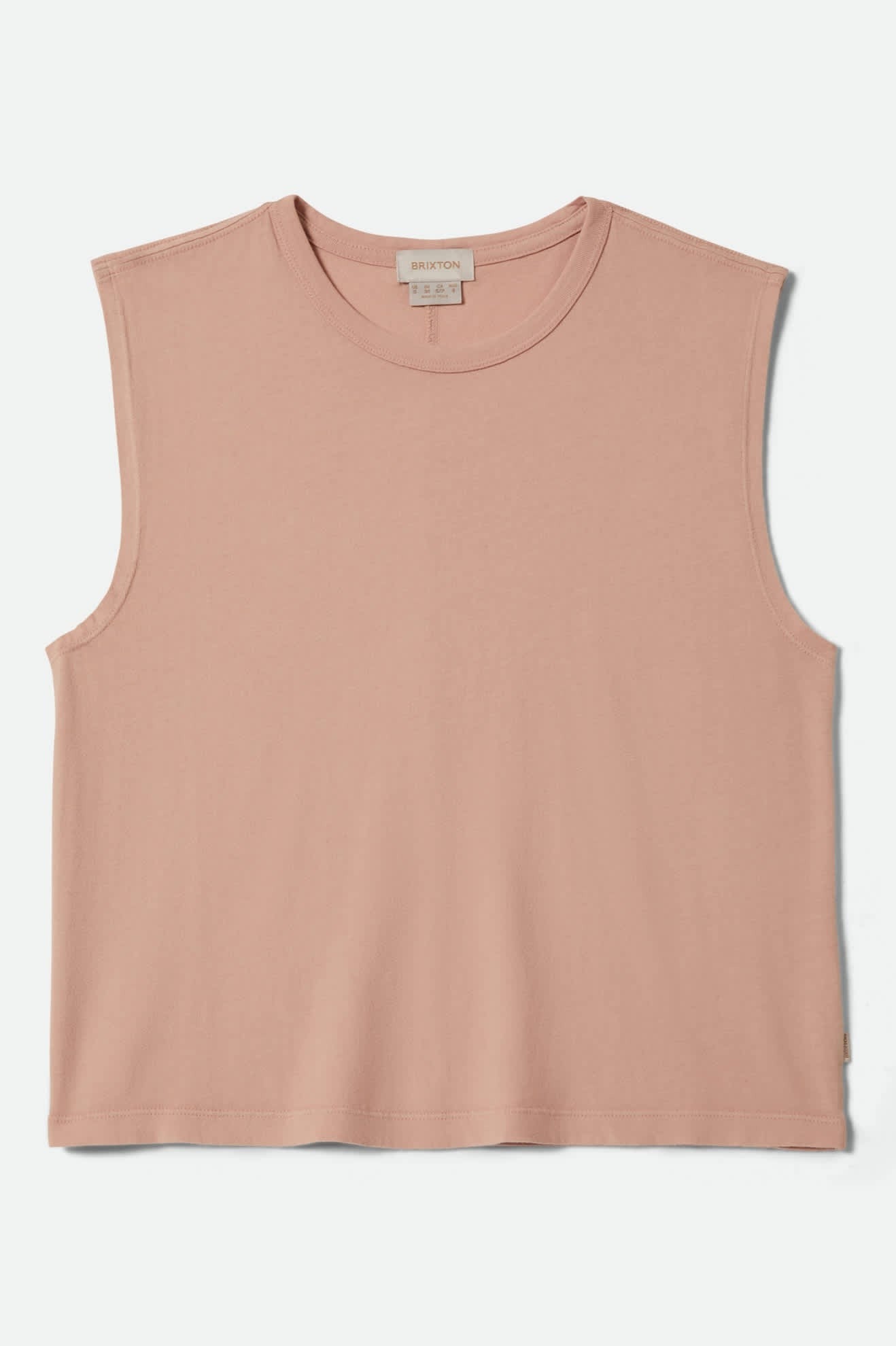 Carefree Organic Garment Dye Muscle Tank - Silver Pink