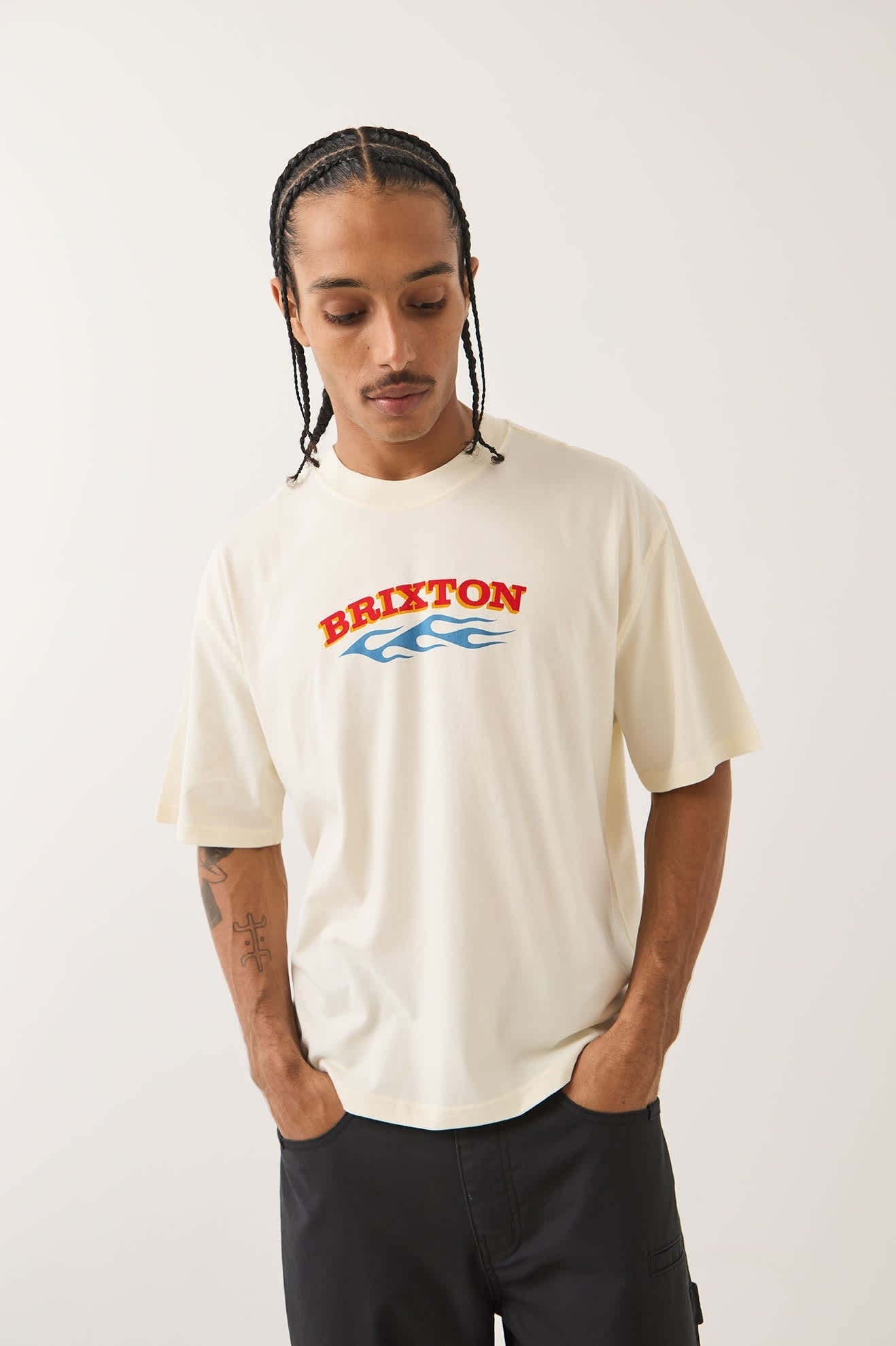 Clifton Boxed Crop T-Shirt - Cream