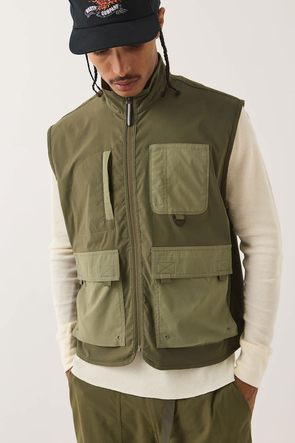 Journey Utility Vest - Dark Olive/Olive Surplus
