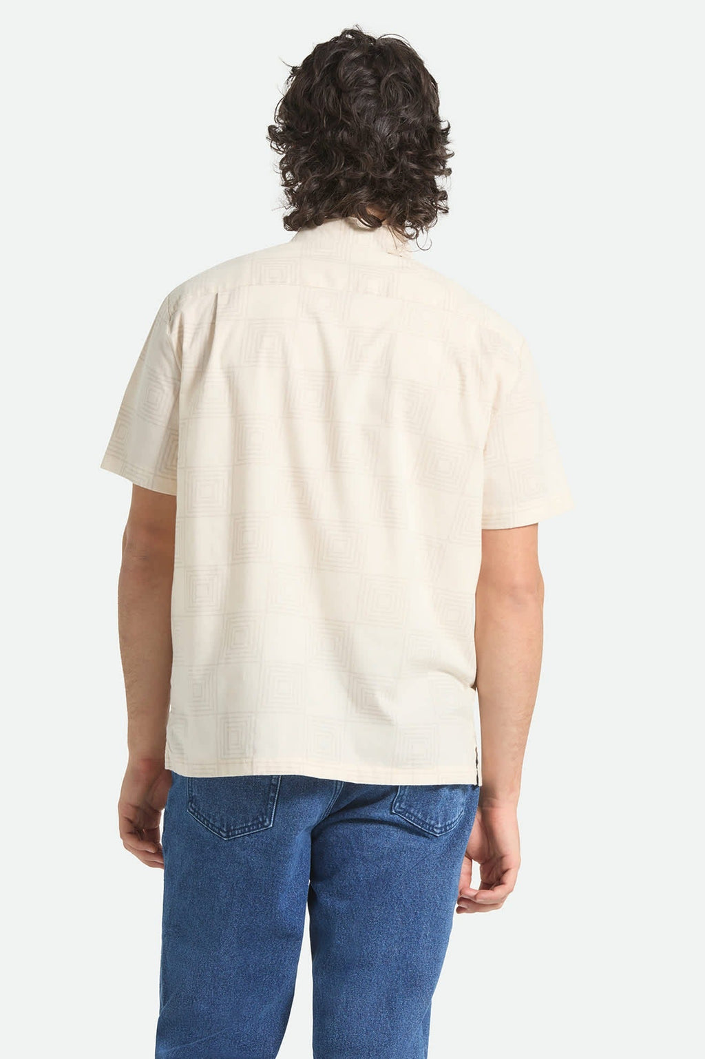 Cru Print Short Sleeve Shirt - Whitecap/Geo Checker