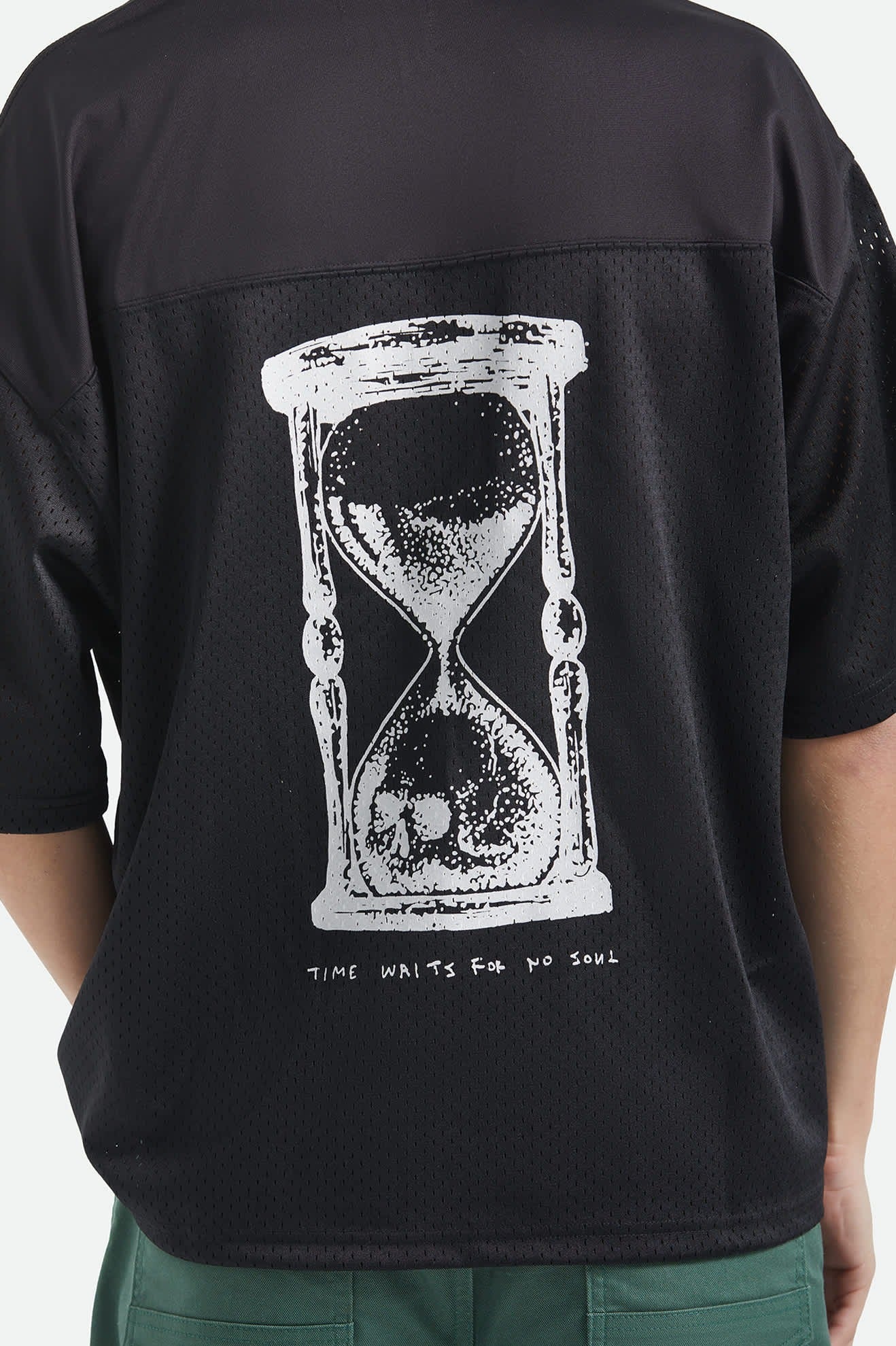Baggy Mesh Practice Jersey - Black/White Chippa