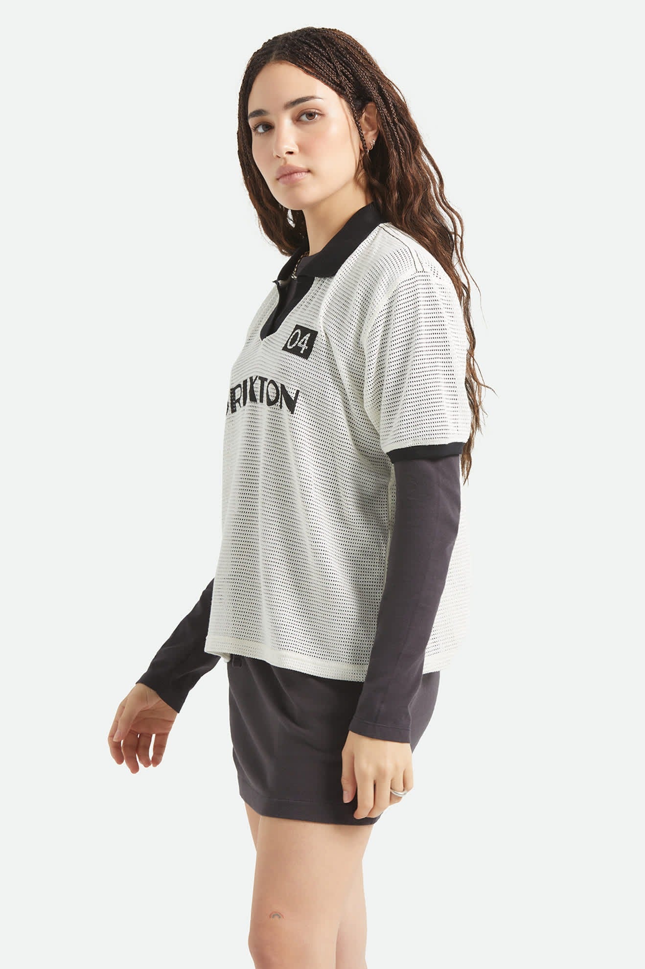 Varsity T-Shirt - Off White/Black