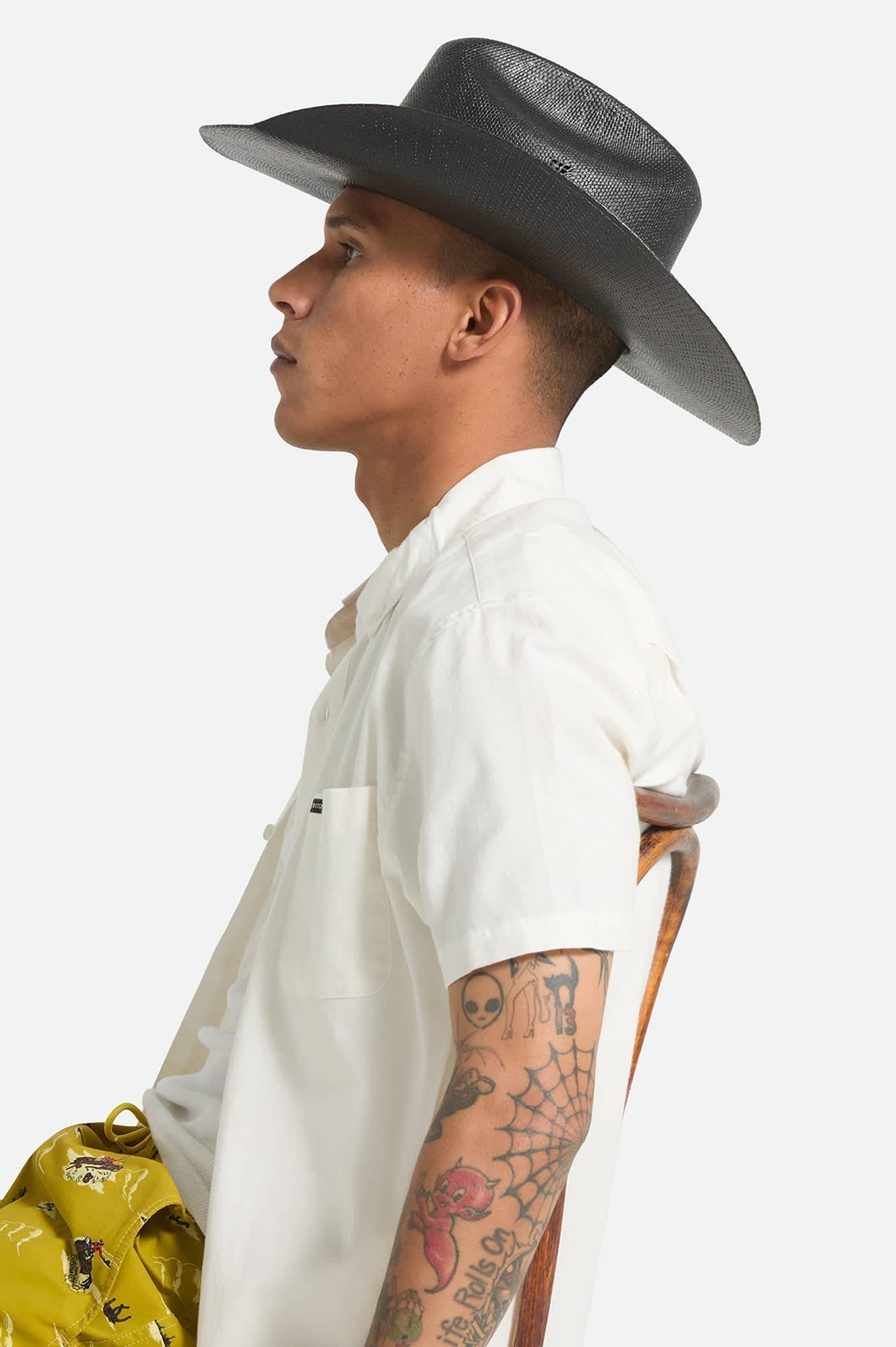 Laredo Straw Cowboy Hat - Black