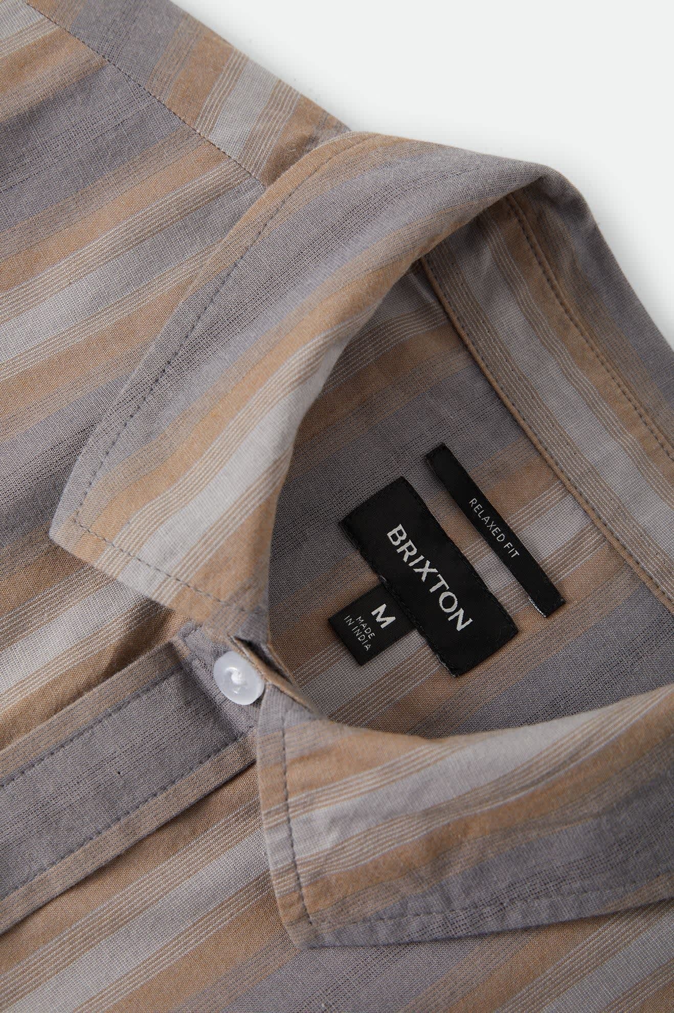 Cru Shirt - Charcoal Shadow Stripe