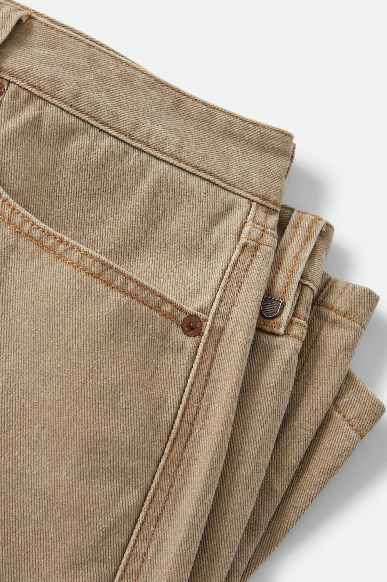 Brixton Relaxed Short - Washed British Khaki
