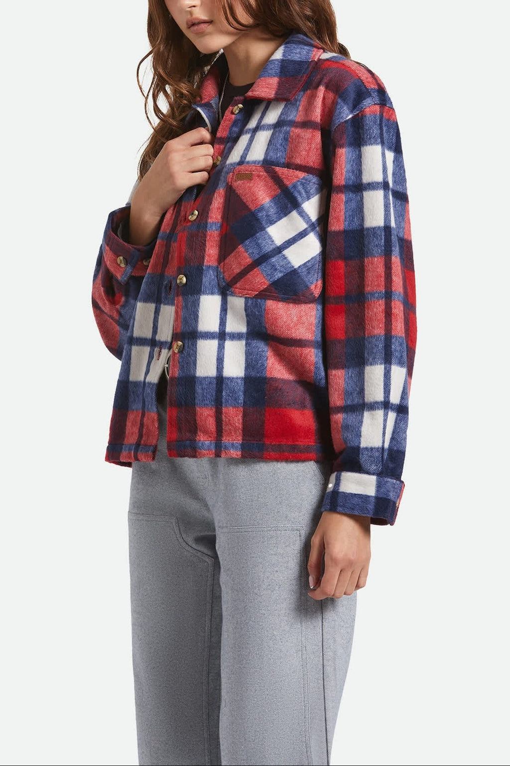 Bowery Women's Soft Brushed Flannel - Adrenaline Rush/Navy
