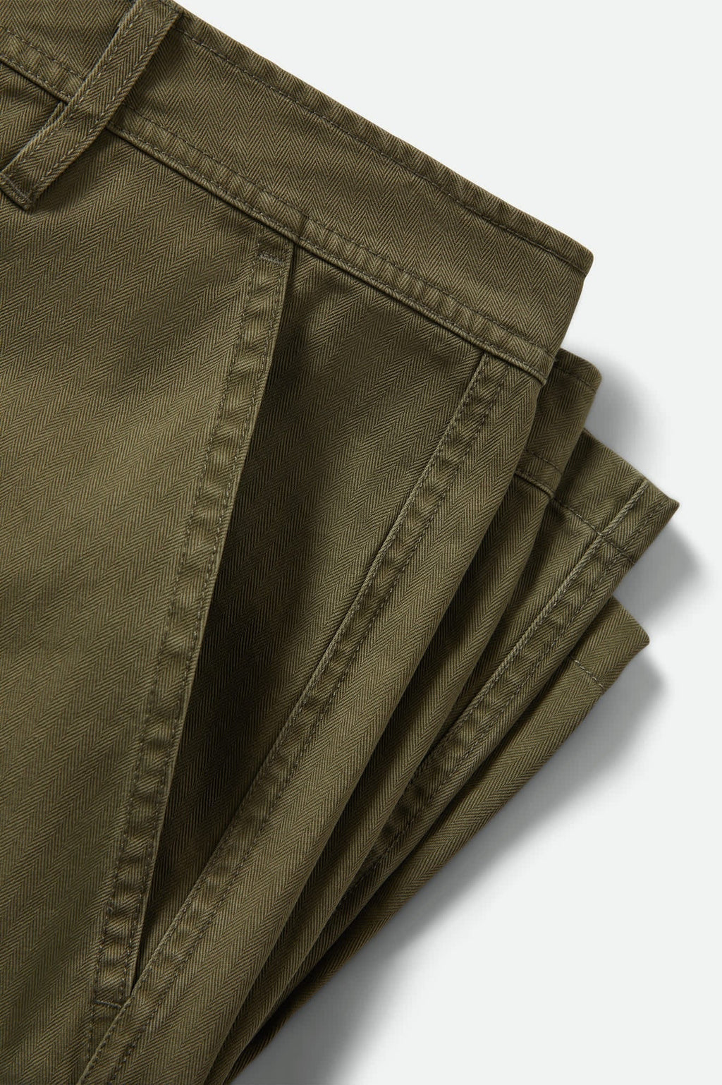 Surplus Vintage Wash Herringbone Short - Washed Olive Green