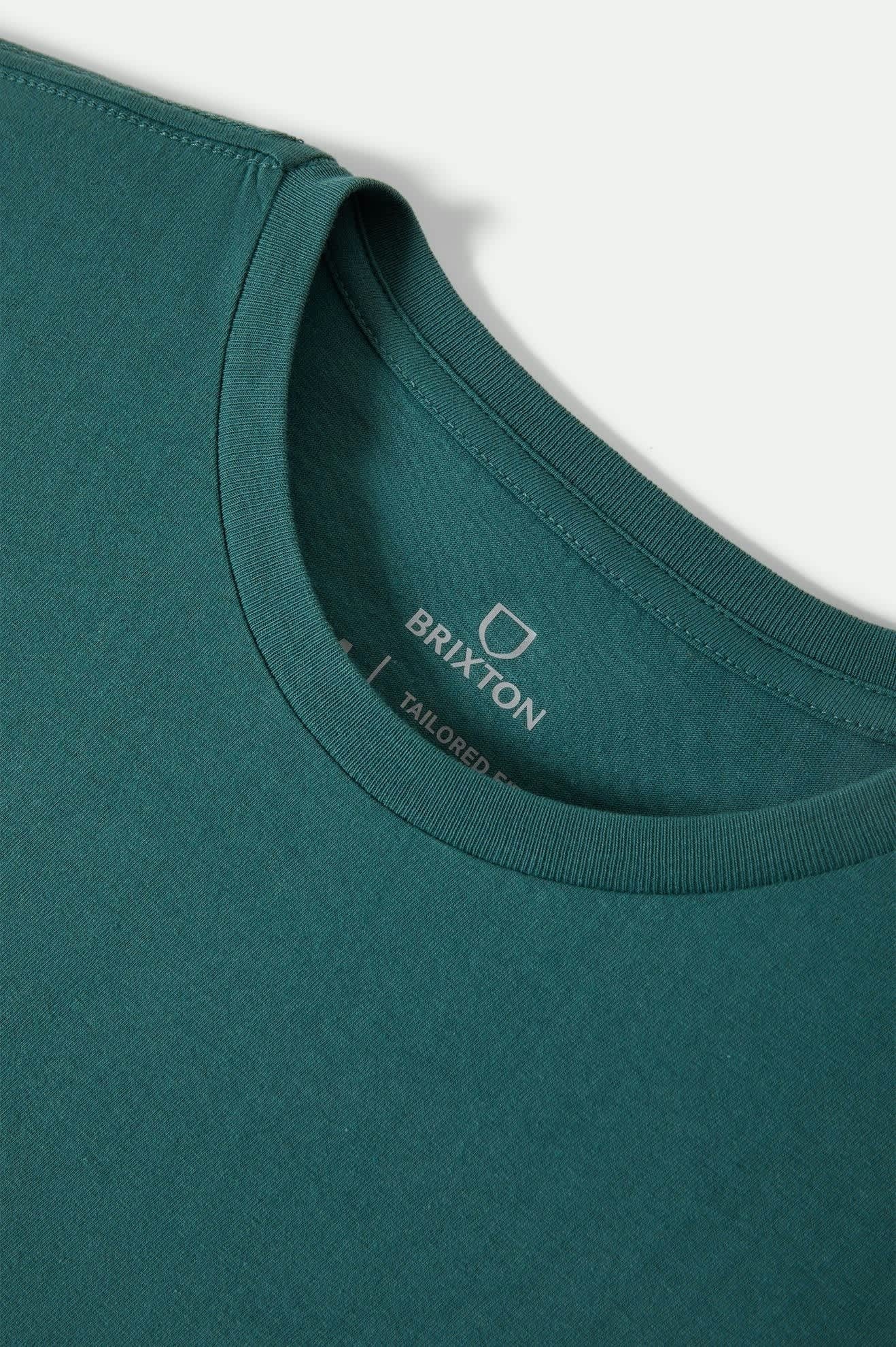 Premium Cotton Short Sleeve Tailored T-Shirt - Night Sage