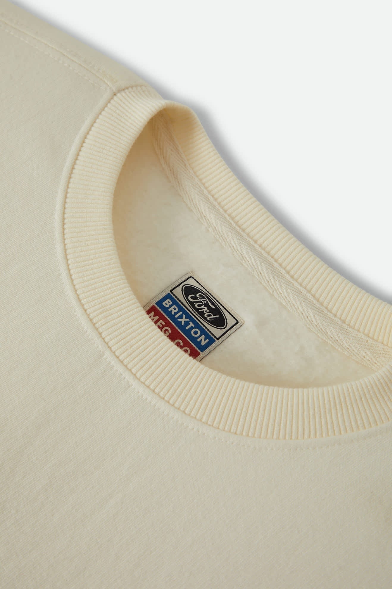 Ford Built Tough Crew Fleece - Wimbledon White
