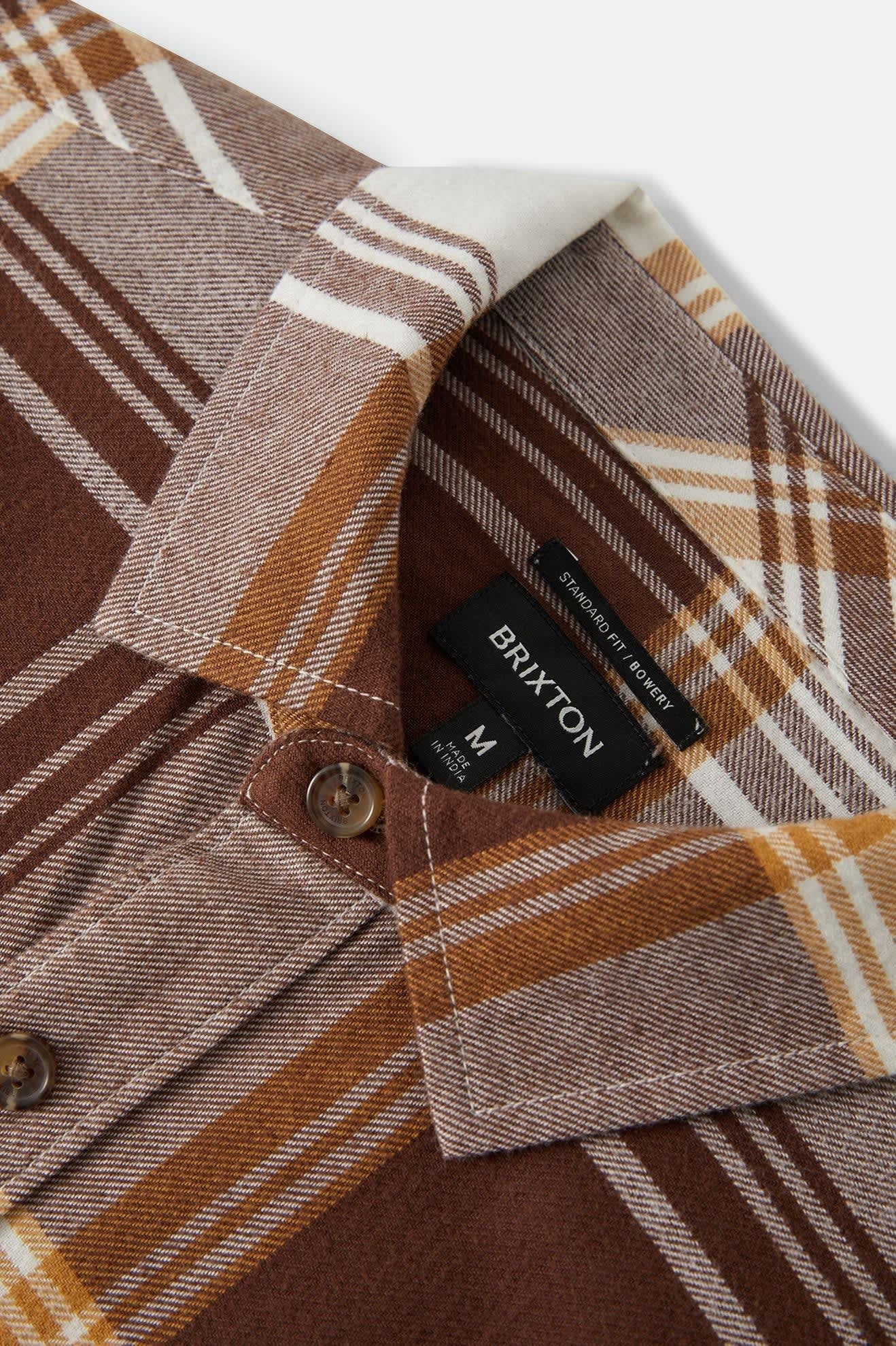 Bowery Lightweight Ultra Soft Flannel - Chocolate/Off White