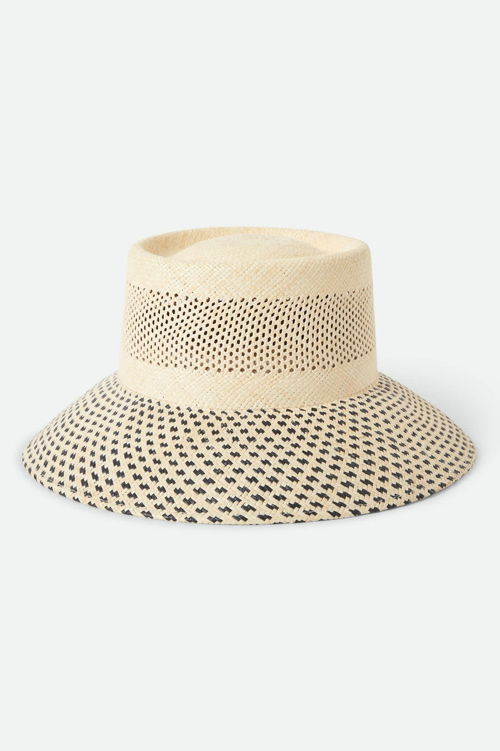 Lilith Panama Bucket Hat - Natural/Black