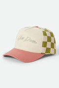 Slow Down Snapback - Sublime Green Gingham/Whitecap/Italian Clay