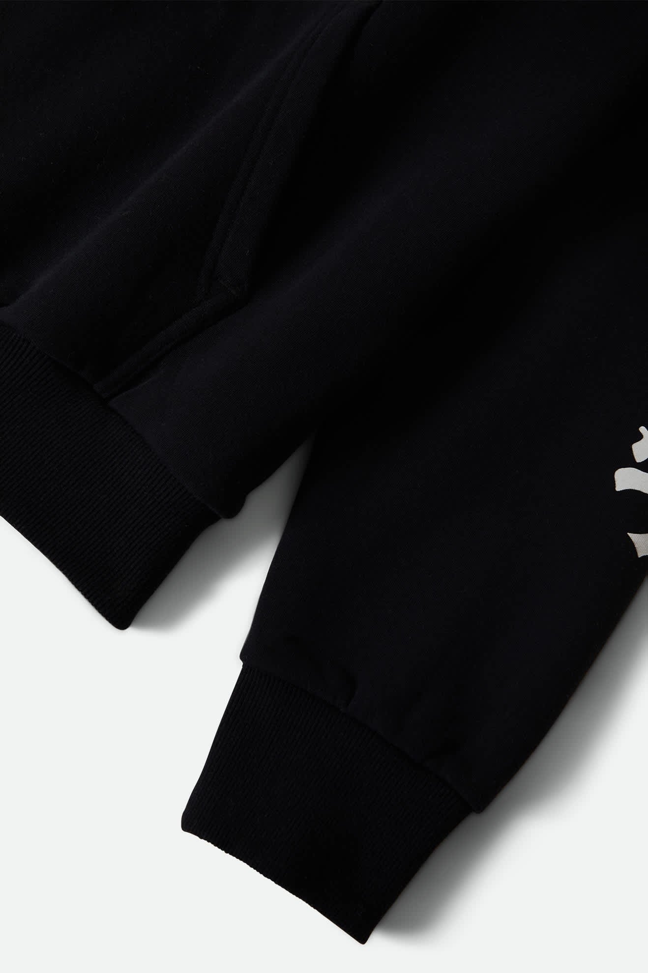 Smile Always Relaxed Hoodie - Black Worn Wash