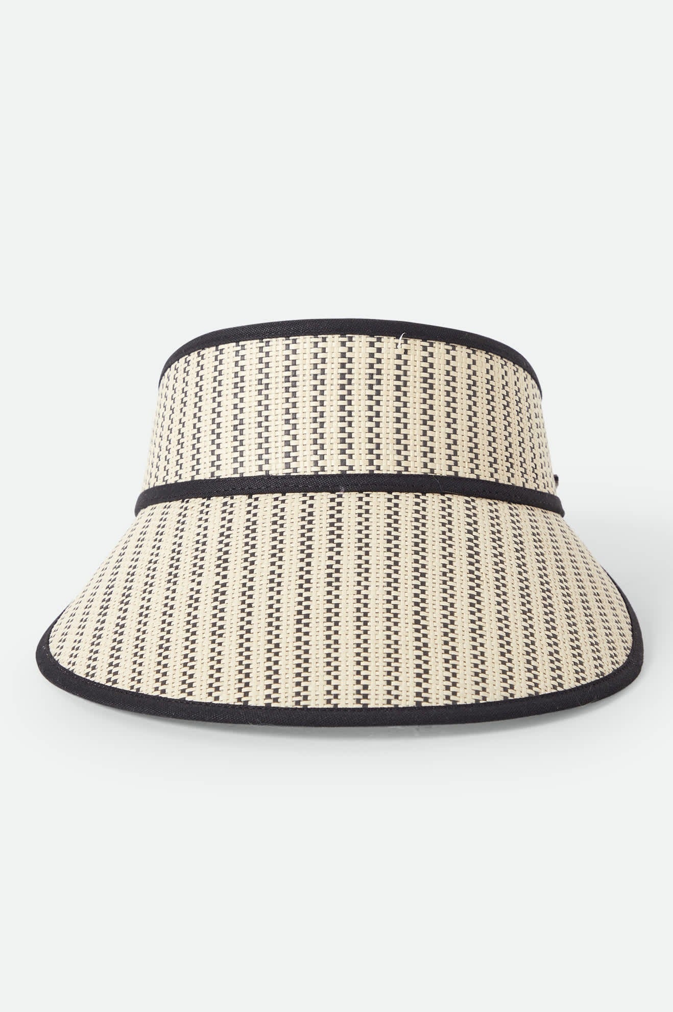 Newport Straw Visor - Black/Natural