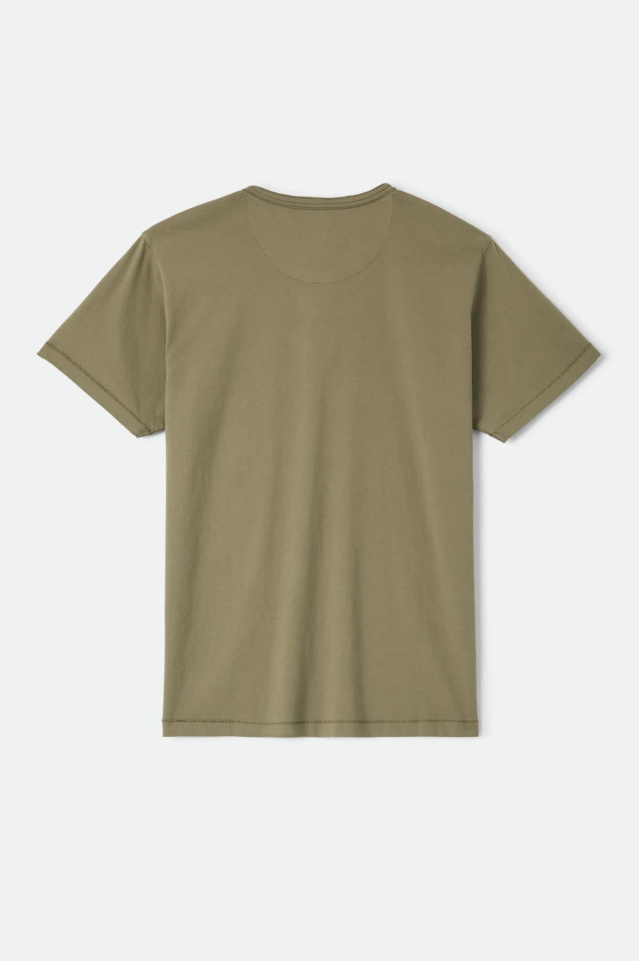 Brixton Baseline Henley T-Shirt - Olive Surplus Vintage Wash