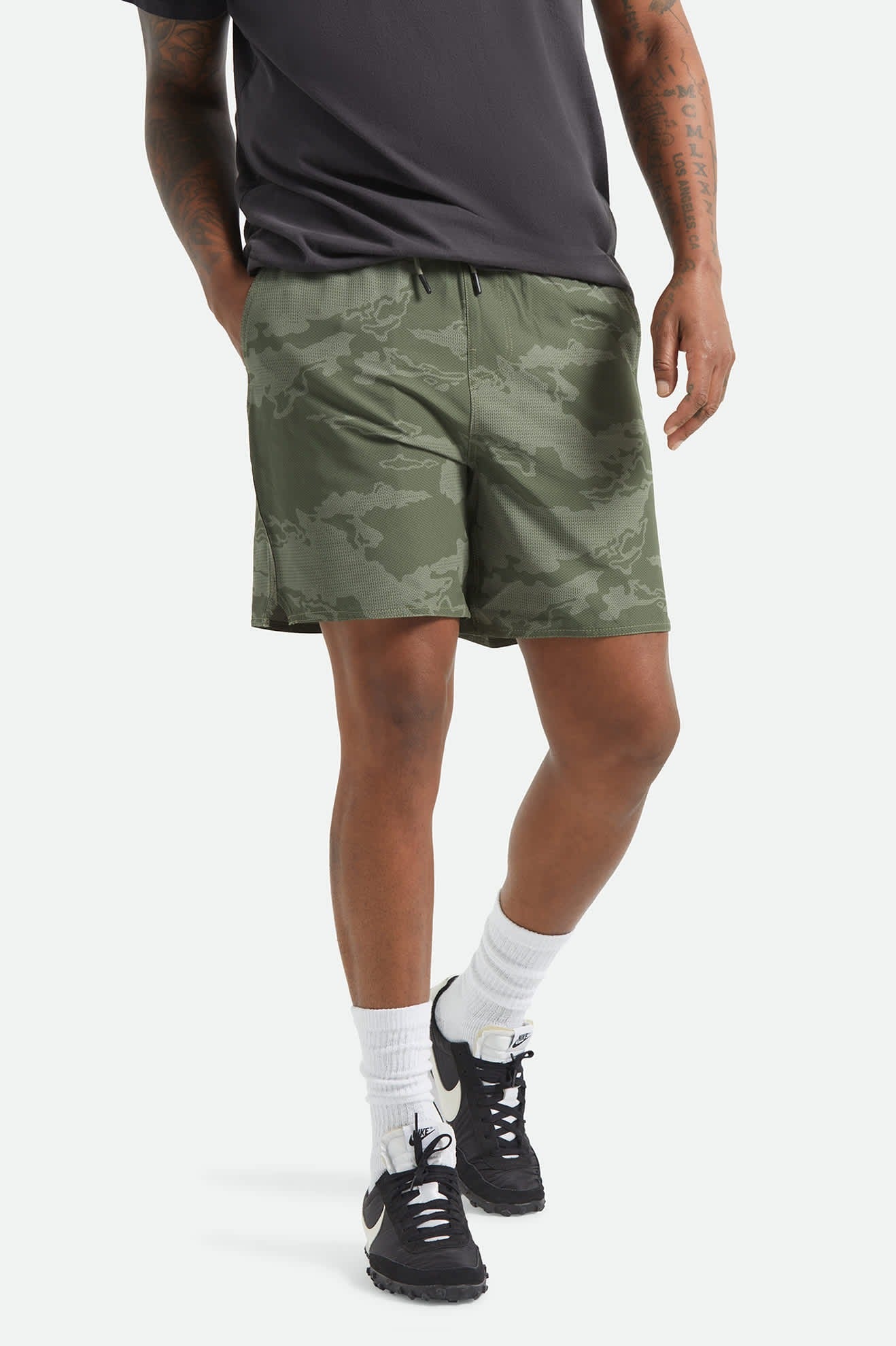 Journey Active Short - Olive Tiger Camo