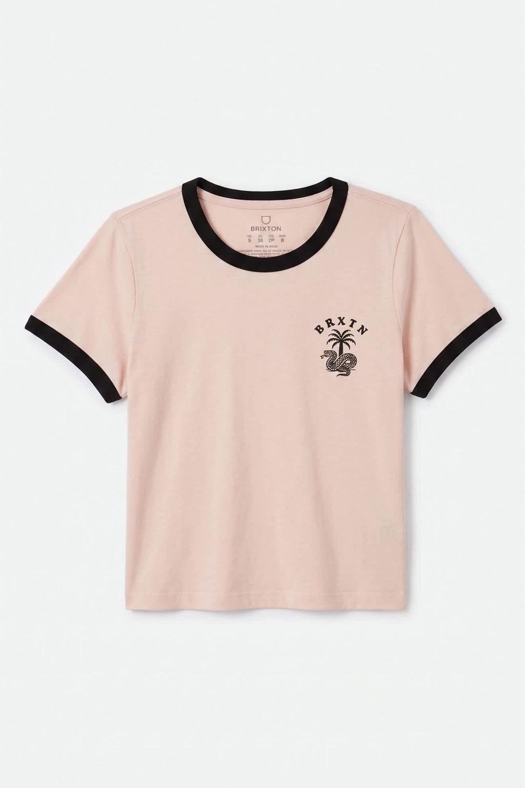 Serpent Baby T-Shirt - Chalk Pink/Black