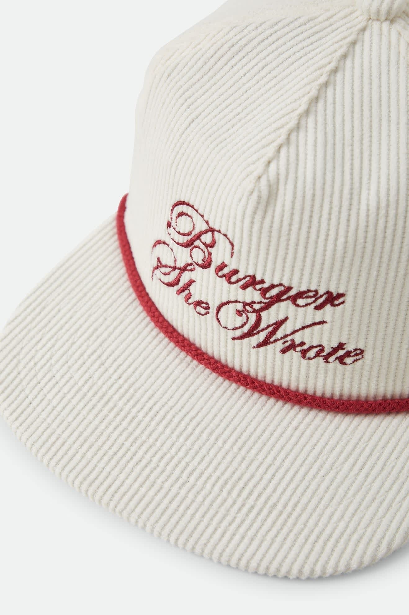 Burger She Wrote Snapback - Natural