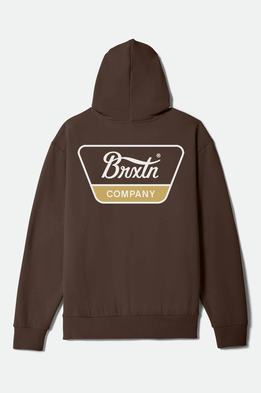 Linwood Hoodie - Brown/White/Sunset