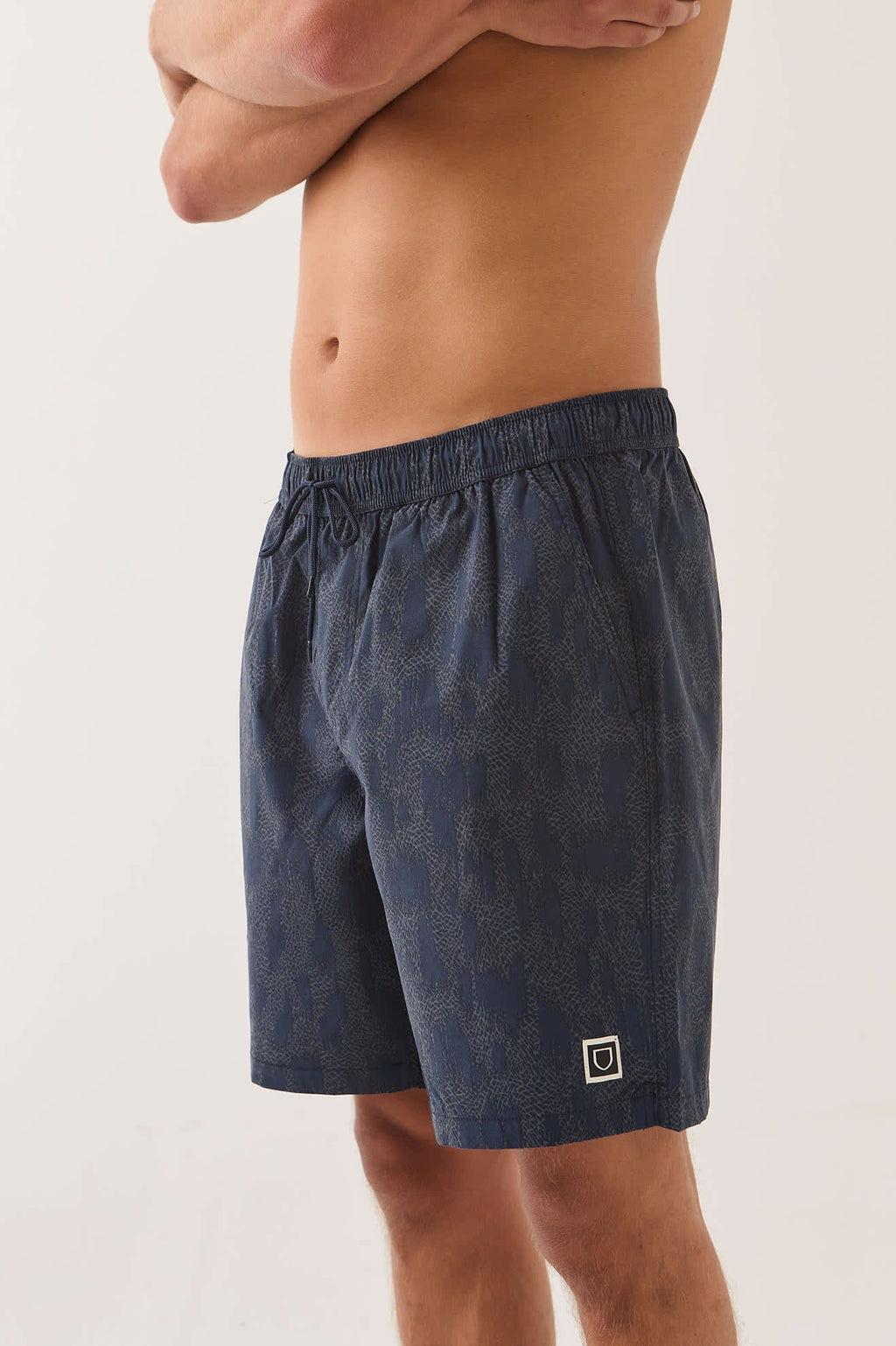 Everyday Stretch Hybrid Short 7" - Washed Navy Crackle