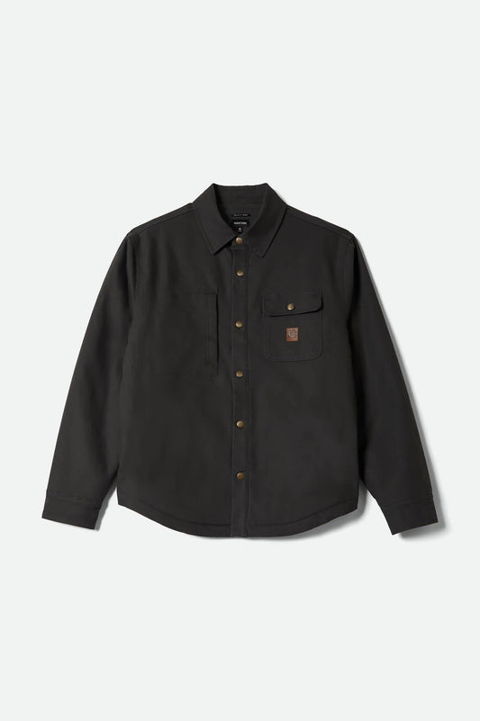 Builders Stretch L/S Overshirt - Washed Black