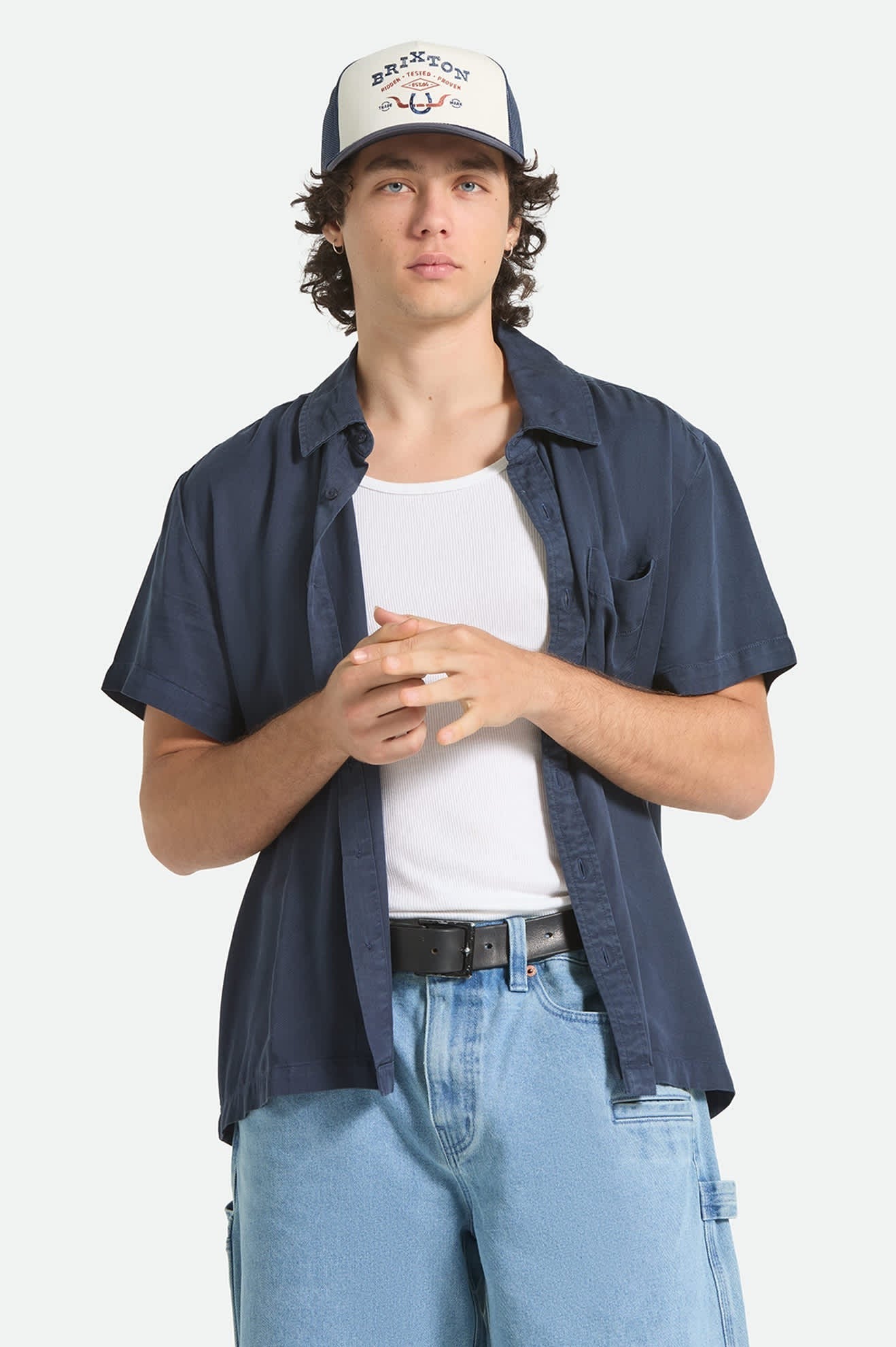 Cooling Comfort Short Sleeve Shirt - Midnight Navy