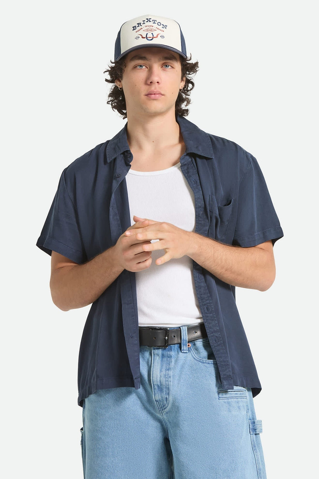 Cooling Comfort Short Sleeve Shirt - Midnight Navy