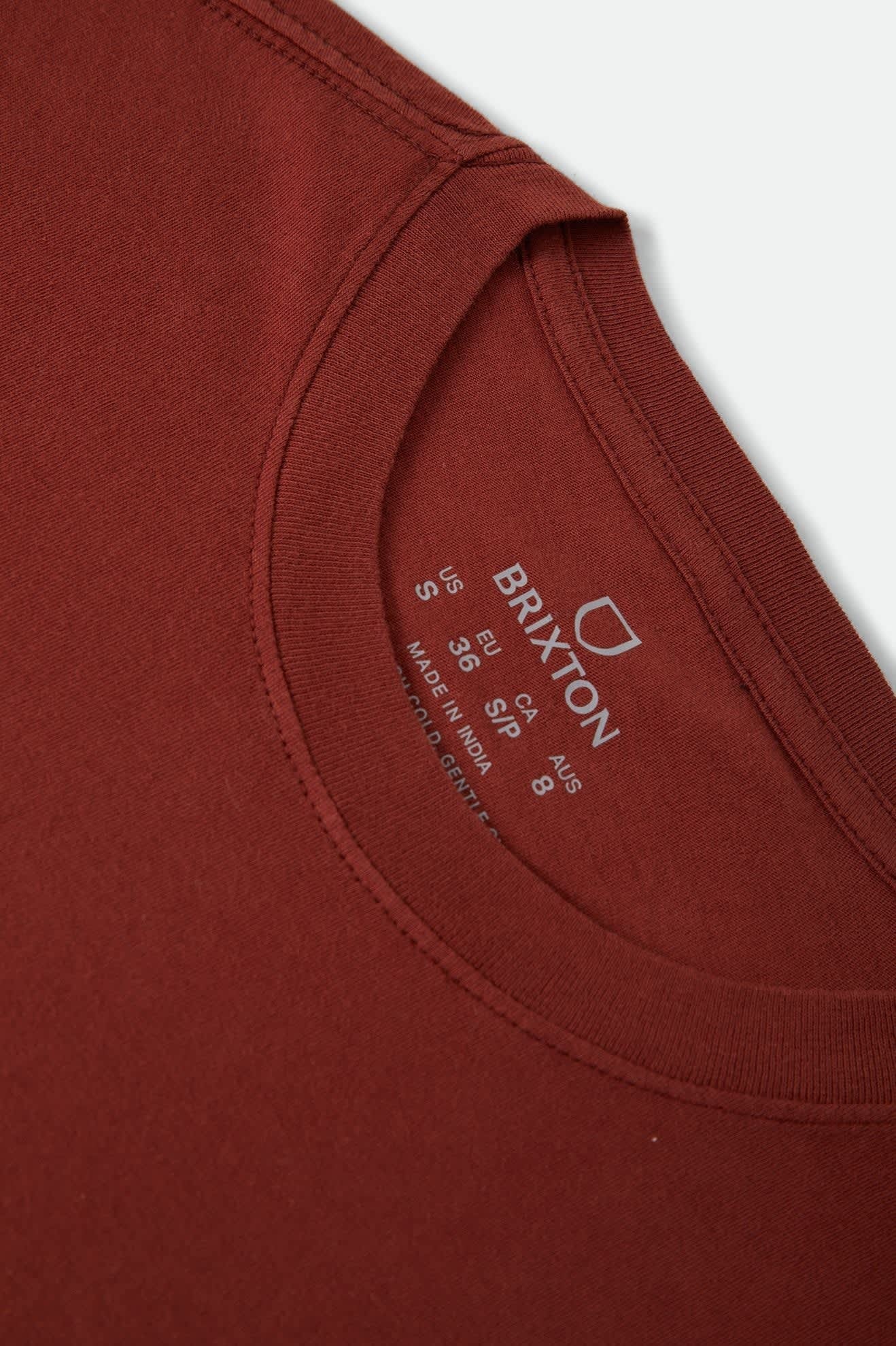 Great Springs Slim Crew T-Shirt - Dark Brick