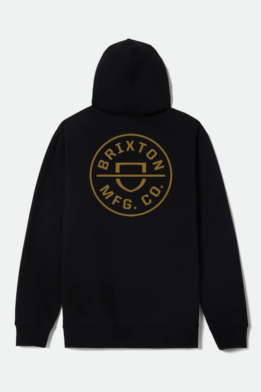 Crest Hoodie - Black/Bronze