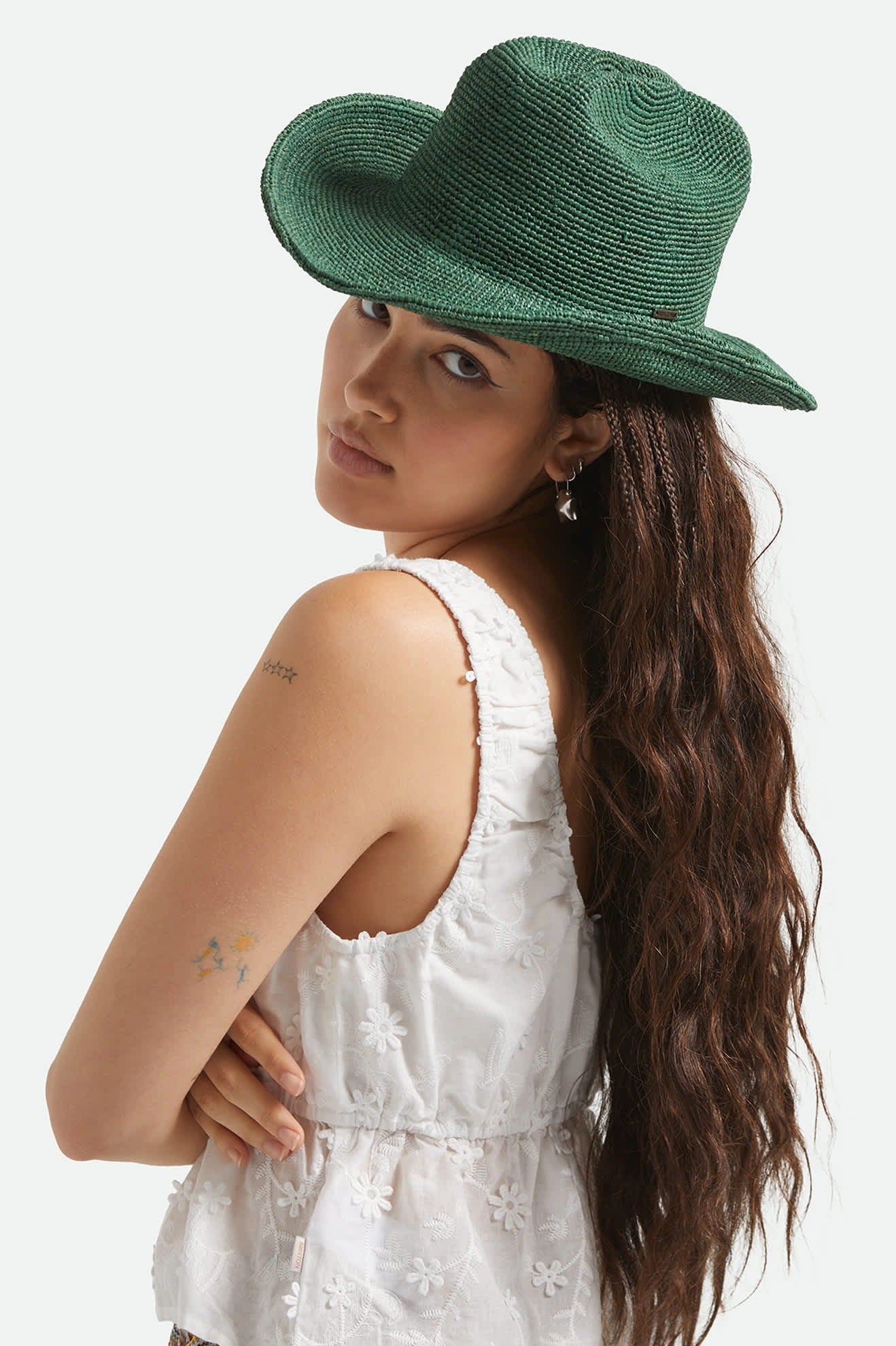 Odessa Straw Packable Cowboy Hat - Primal Green