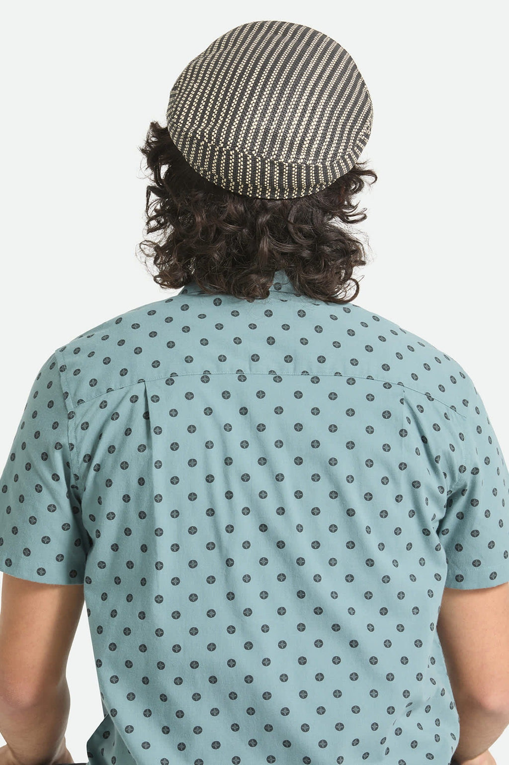 Fiddler Lightweight Fisherman Cap - Black/Natural Straw