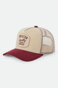 Hubal Trucker Hat - Oatmeal/Dark Brick Corduroy