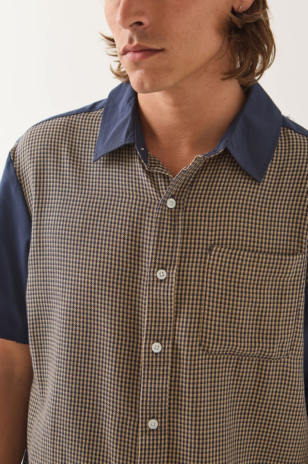 Cru Shirt - Classic Navy Color Blocked