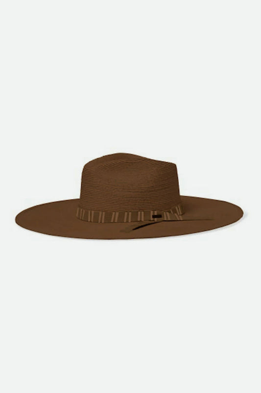 Leigh Straw Fedora - Toffee