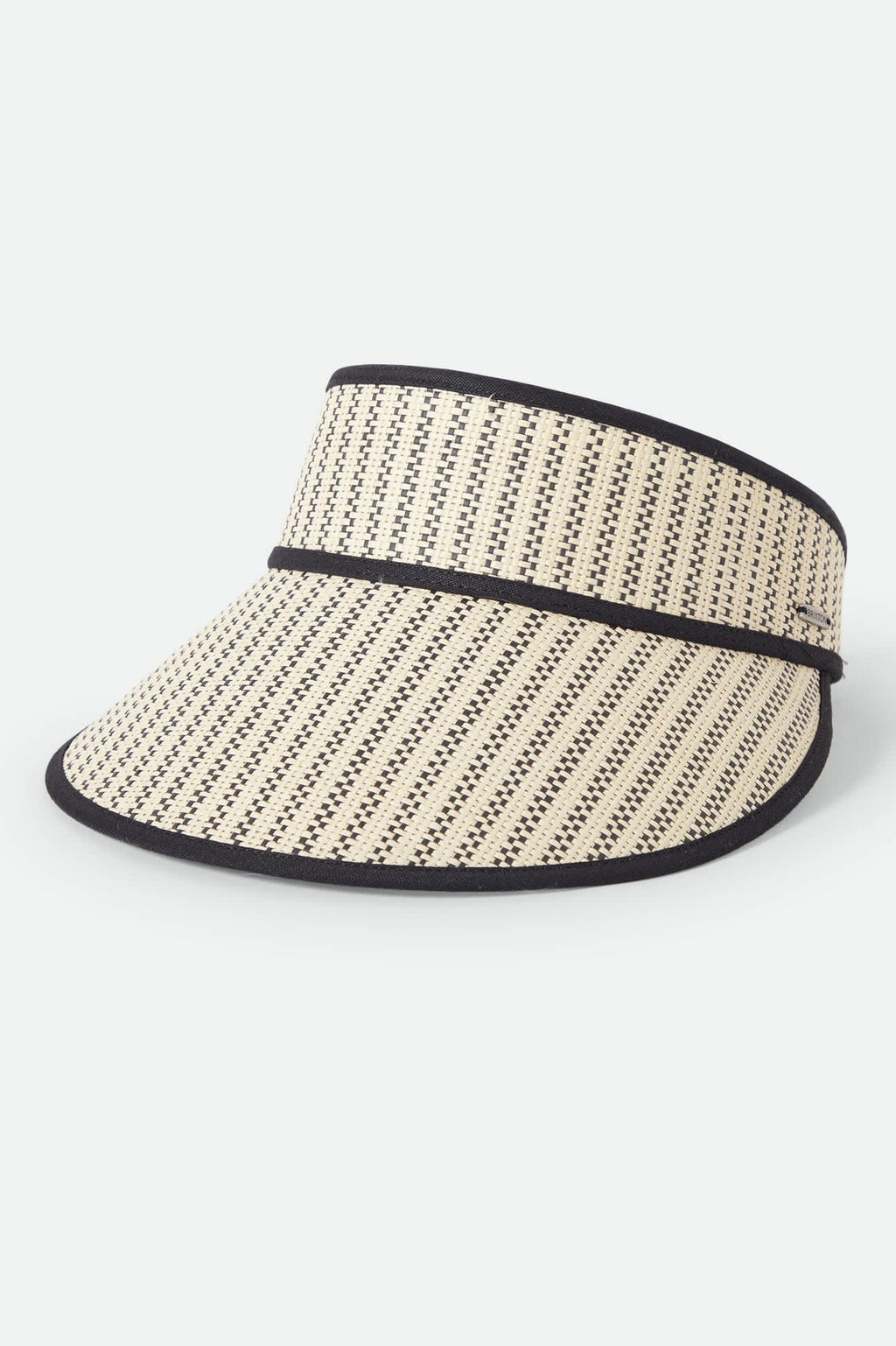 Newport Straw Visor - Black/Natural