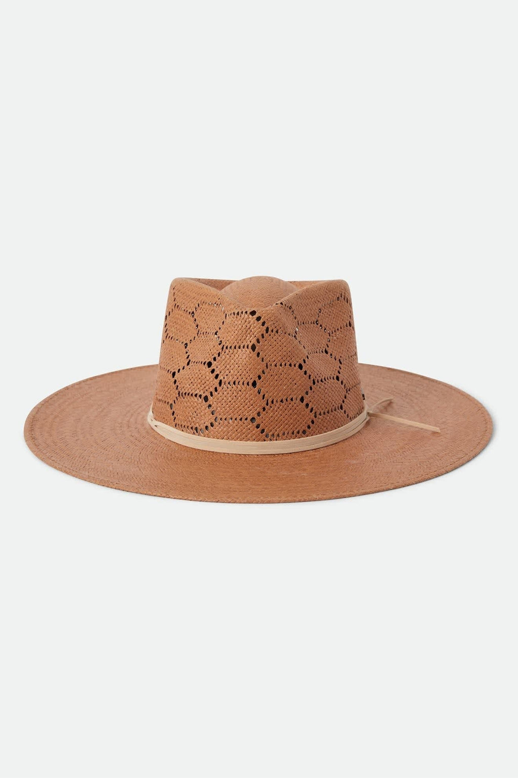 Porto Straw Fedora - Italian Clay