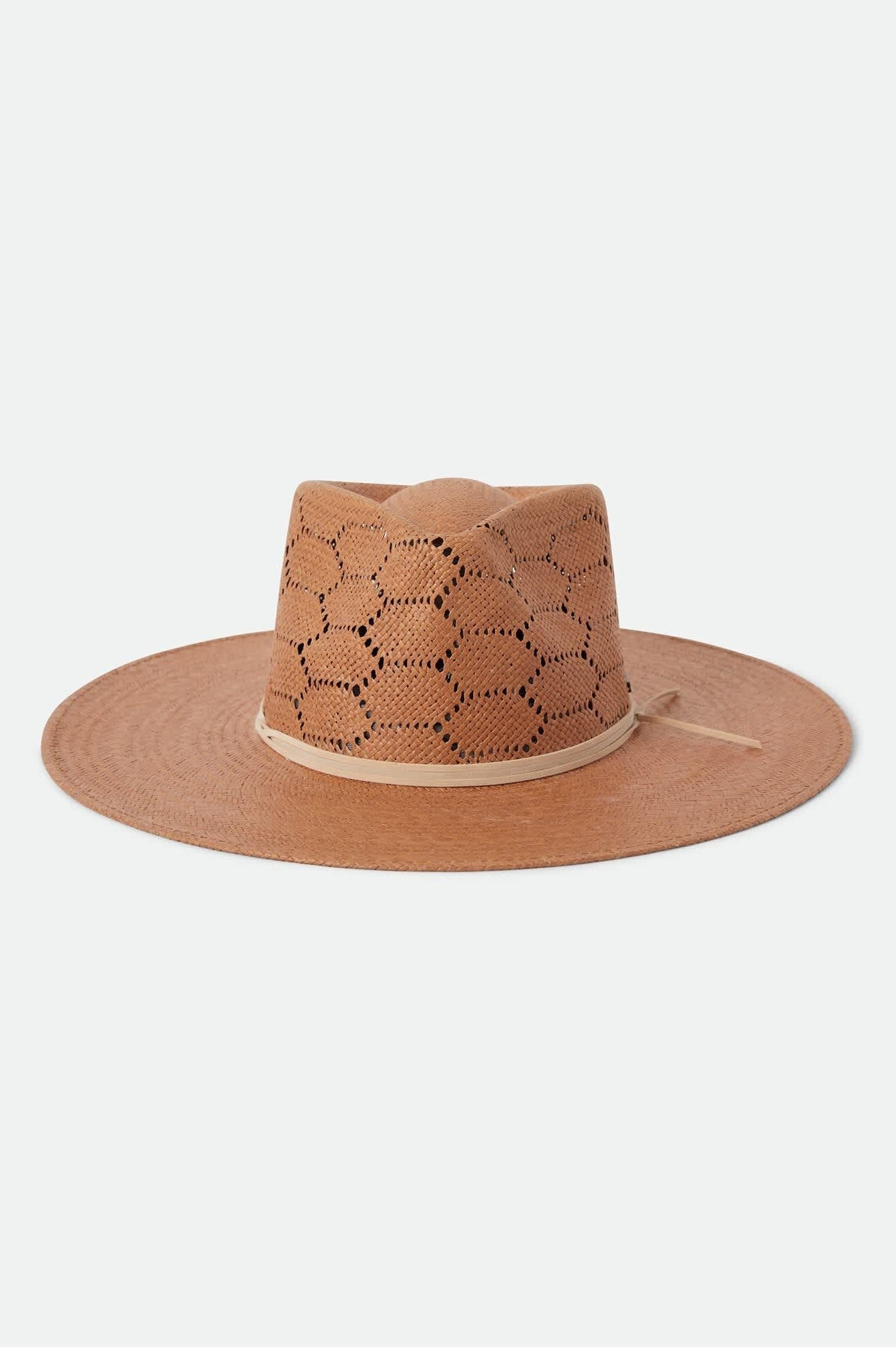Porto Straw Fedora - Italian Clay