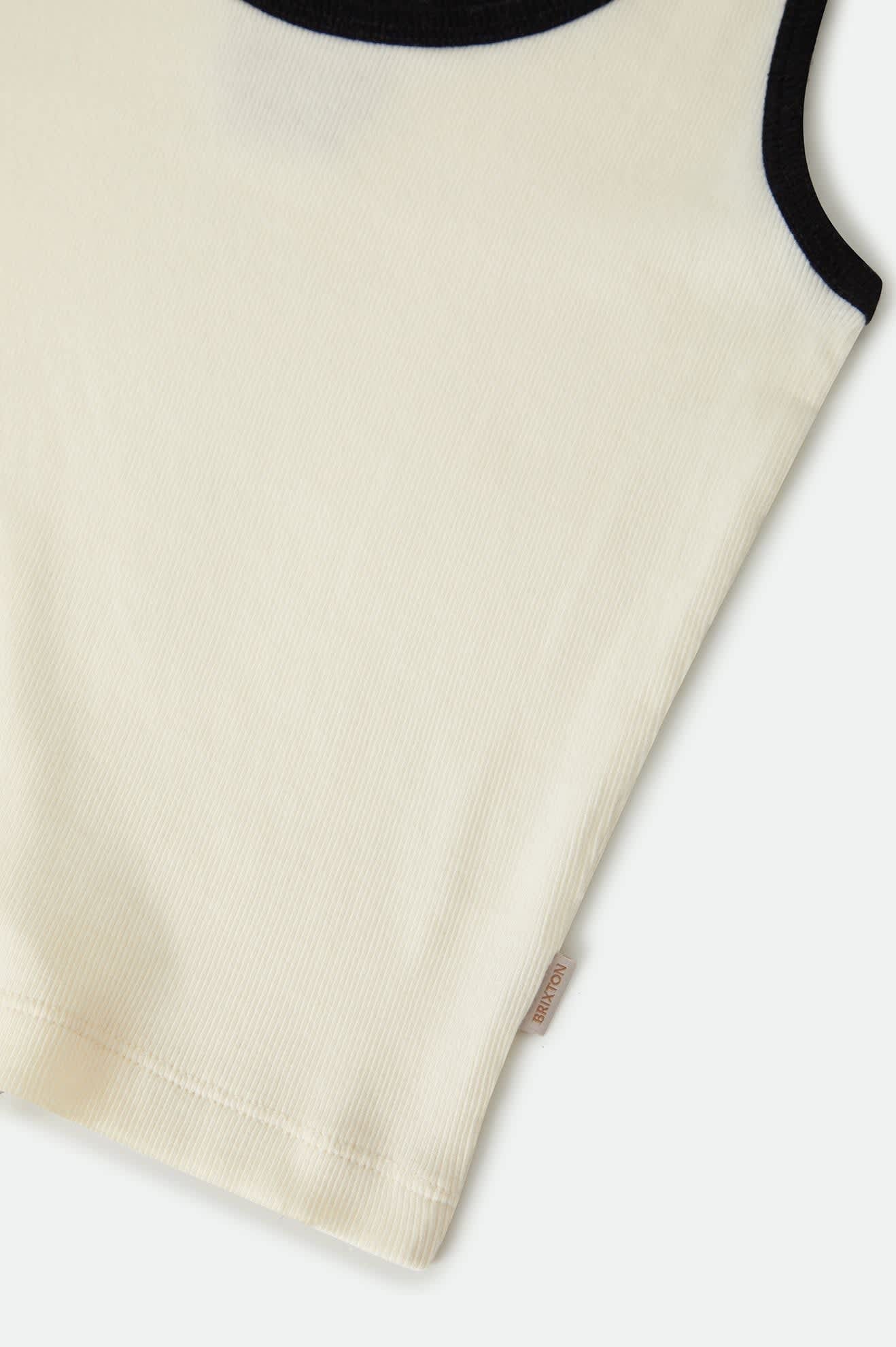 Ringer Organic A-Tank - Off White/Black