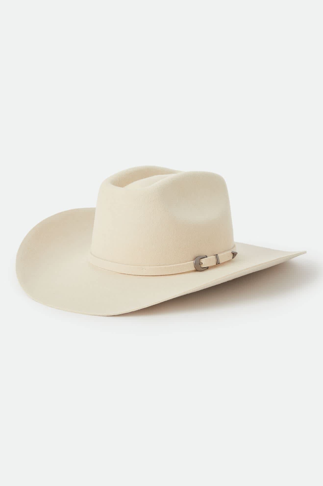 Prescott Brick Top Cowboy Hat - Wax Paper